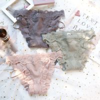 SUNTEK女士内裤女蕾丝性感棉裆性惑少女日系魅惑夏薄款