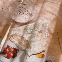 SUNTEK杨吨吨日系甜美内裤女清新网纱蕾丝短裤包臀透气三角裤蝴蝶结可爱