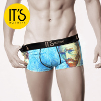 SUNTEKIT'S NOTHIN侣内裤男士内裤原创个性平角裤锦纶弹力四角裤