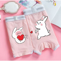 SUNTEK情吕内衣内裤情侣棉质一片式女两条装组合2大码200斤男女短裤