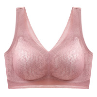 SUNTEK泰国乳胶冰丝内衣女无钢圈薄款聚拢收副乳运动背心式睡眠胸罩胸罩