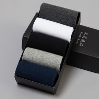 SUNTEK秋冬 男士棉五指袜 中/高帮分趾袜子 菱形格/条纹/色袜子