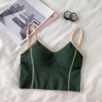 SUNTEK夏季女装新款性感外穿内搭U型美背上衣修身百搭打底小吊带背心潮