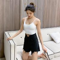 SUNTEK胖妹妹吊背心遮肉u型美背大码女内搭200斤带胸垫胖mm显瘦上衣外穿