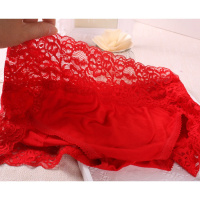 SUNTEK日系女内裤高腰莫代尔大码蕾丝边三角胖mm棉女士木代尔裤头