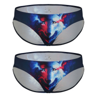 SUNTEK男土三角内裤 冰丝 透气超薄2条装 牛奶丝内裤男 男士 丝滑三角裤