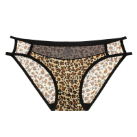 SUNTEK性感内裤女低腰蕾丝透明棉底裆女士三角裤冰丝薄款短裤头