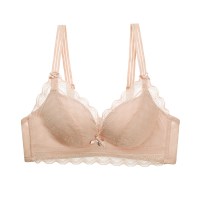 SUNTEK内心女超薄款内衣女无钢圈文胸bra聚拢夏天蕾丝少女大胸显小胸罩胸罩