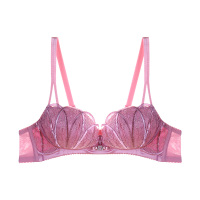 SUNTEK内衣女无钢圈性感聚拢上托胸罩刺绣蕾丝性感收副乳调整型女士文胸胸罩