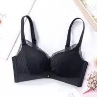 SUNTEK婴儿棉小胸平胸文胸无钢圈加厚聚拢调整型内衣女性感蕾丝胸罩胸罩
