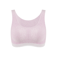SUNTEK蕾丝植物染背心式文胸 舒适简约时尚无钢圈内衣女纯色胸罩