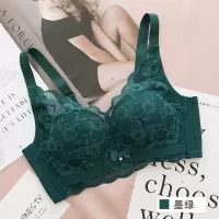 SUNTEKQ弹棉无钢圈聚拢内衣女性感蕾丝上托文胸小胸罩专用调整型收副乳胸罩