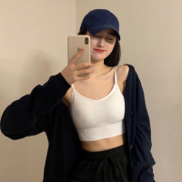 SUNTEK性感打底美背吊带夏季防走光内搭女装内衣无钢圈胸罩聚拢背心文胸胸罩