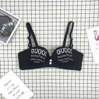 SUNTEK文胸套装女聚拢性感惑字母半杯内衣无钢圈少女内心平胸蕾丝小胸罩胸罩