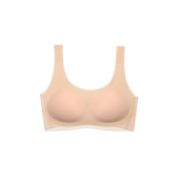 SUNTEK网纱背心式文胸内衣女薄无钢圈聚拢轻薄透气胸罩春夏甩甩干胸罩