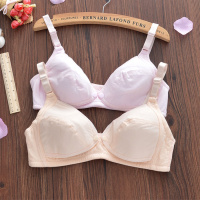 SUNTEK夏季超薄款哺乳文胸浦无钢圈无海绵喂奶上托前开口胸罩孕妇内衣女胸罩