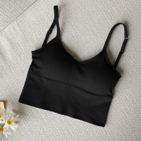 SUNTEK美背抹胸小吊带背心女春夏内外穿搭带胸垫u型卡卡网红款打底内衣