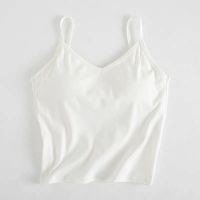 SUNTEK新款夏季露肚脐吊带背心女U型美背上衣免穿文胸防走光高弹打底内