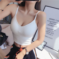 SUNTEK美丽阁夏季美背吊带内搭可外穿U型后背胸垫一体性感抹胸背心女潮