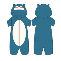 SUNTEK卡比兽穹妹恶魔无牙仔魏婴东京喰种夏季棉情侣卡通动物连体睡衣