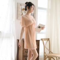 SUNTEK性感睡衣透明网纱女式夏诱惑调情宽松胖mm大码情趣睡裙