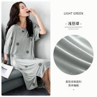 SUNTEK睡裙女士睡衣裙子夏季夏天薄款莫代尔棉绸家居服日系可爱甜美少女