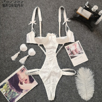 SUNTEK性感塑身连体内衣有钢圈聚拢上托小胸显大浪漫诱惑修身衣女赠乳贴塑身连体衣塑身衣