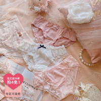 SUNTEK杨吨吨女士内裤日系少女丝带棉内裤女性感舒适透气短裤春夏