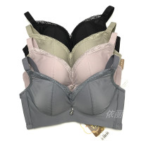 SUNTEK内衣女无钢圈冰丝文胸中厚聚拢透气调整型收副乳上托胸罩