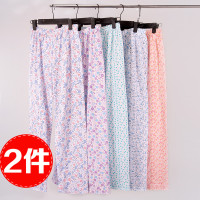 SUNTEK中老年人女老太太棉睡裤长裤宽松加肥加大妈妈薄款空调裤家居裤睡裤/家居裤