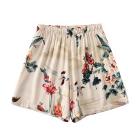 SUNTEK定制~丝滑贡缎短裤睡裤少女夏季人棉清凉冰丝薄款棉绸休闲家居裤睡裤/家居裤