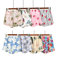 SUNTEK2018夏季女式睡裤 薄款人造棉家居裤宽松棉绸女式短裤清凉透气睡裤/家居裤