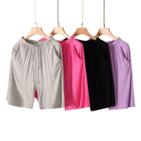 SUNTEK夏季女士莫代尔短裤宽松加肥加大休闲运动五分裤居家外穿半裤睡裤睡裤/家居裤