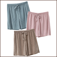 SUNTEK2020新款夏天宽松家居短裤女士薄款大码睡裤可外穿睡衣冰丝夏季潮睡裤/家居裤