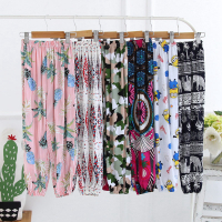 SUNTEK儿童睡裤夏季防蚊超薄人造棉绸男女童打底休闲宽松棉家居灯笼裤睡裤/家居裤