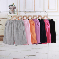 SUNTEK夏季棉家居短裤女五分裤睡裤可外穿大裤衩薄款简约棉休闲短裤睡裤/家居裤