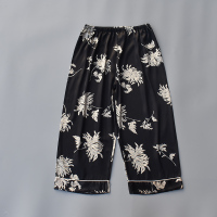 SUNTEK睡裤女七分裤夏女睡裤冰丝宽松空调薄款大码7分家居裤睡裤/家居裤