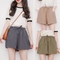 SUNTEK棉麻宽松显瘦大码短裤女夏季凉爽休闲运动裤家居睡裤女阔腿裤薄款睡裤/家居裤