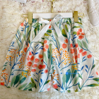 SUNTEK睡裤夏季少女棉绸短裤卡通可爱人造棉宽松女士绵绸可外穿家居服睡裤/家居裤