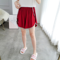 SUNTEK莫代尔蕾丝花边性感睡裤女夏季加大码纯色胖MM200斤宽松薄家居裤睡裤/家居裤