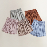 SUNTEK莫代尔女夏家居裤睡裤居家裤宽松休闲五分裤薄款大码瑜伽运动短裤睡裤/家居裤