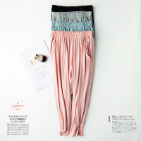 SUNTEK莫代尔棉七分裤短裤宽松大码休闲中裤家居裤女睡裤瑜伽裤夏季薄款睡裤/家居裤