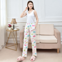 SUNTEK春秋单条睡裤女长裤宽松棉夏季单件薄款梭织棉空调裤可爱居家裤睡裤/家居裤