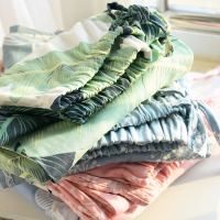 SUNTEK春夏睡裤女棉宽松薄款大码休闲纱布清新居家长裤春秋棉家居裤睡裤/家居裤