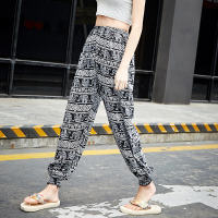 SUNTEK睡裤女夏人造棉裤子绵绸长裤棉宽松家居裤薄款棉绸空调可外穿春睡裤/家居裤