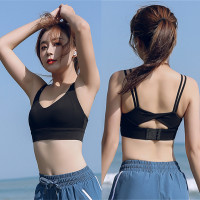 SUNTEK大码防震聚拢运动文胸女夏胖MM健身房跑步美背高强度背心瑜伽内衣胸罩