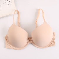 SUNTEK欧美单薄款内衣大胸显小超薄美背防滑简约基本款肤色光面文胸胸罩