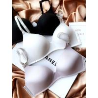 SUNTEK内衣女夏款无钢圈光面聚拢胸罩欧美通勤舒适透气超薄性感文胸