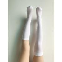 SUNTEK白色中筒袜女 JK丝袜半截袜及膝日系黑天小腿袜子CO 天JK袜白色 均码-简装-52cm左右过膝长袜