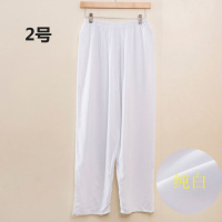 SUNTEK居家新款男人夏天空调棉睡裤男夏薄款中老年耐穿纯色白色男女加